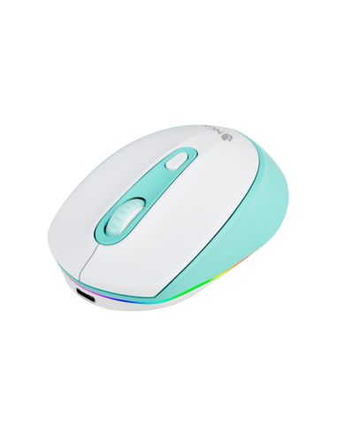 Raton Ngs Smog Optico 1000/1600/2400 Dpi Inalambrico 3 Botones Receptor Usb 2,4 Ghz Luces