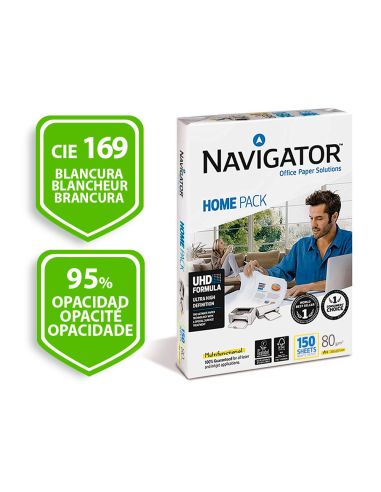 Papel Fotocopiadora Navigator Din A4 80 Gramos Paquete De 150 Hojas