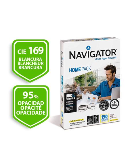 Papel Fotocopiadora Navigator Din A4 80 Gramos Paquete De 150 Hojas