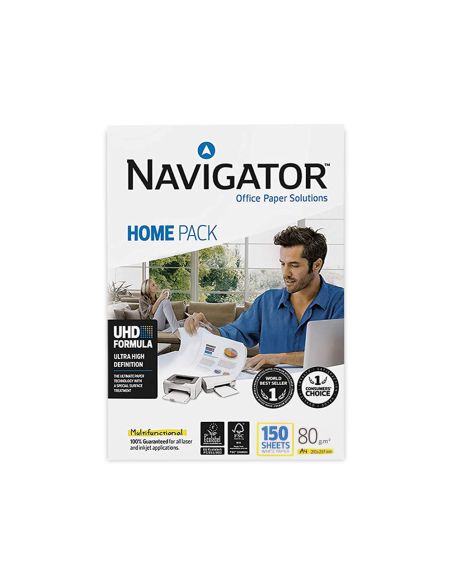Papel Fotocopiadora Navigator Din A4 80 Gramos Paquete De 150 Hojas