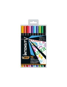Rotulador Bic Intensity Fine Punta De Fibra 0,4 Mm Blister De 10 Unidades Colores Surtidos 2