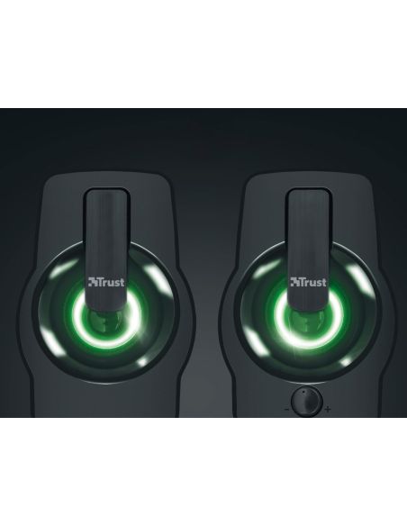 Altavoces Trust Gemi 2.0 Potencia Maxima 12W Iluminacion Led Control De Volumen Y Conexion