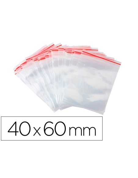 Bolsa Plastico Autocierre Q-Connect 40X60 Mm Paquete De 100 Unidades|Libreriasalesiana