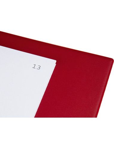 Libro Liderpapel Din A4 Actas 30 Anillas Con 100 Hojas Movibles Taladradas Y Numeradas Color Burdeos