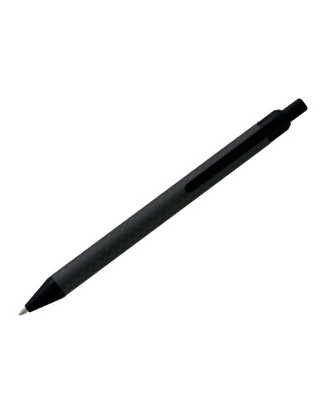 Boligrafo Belius Potsdam Negro Cuerpo Fibra Carbon Tinta Gel Azul En Estuche