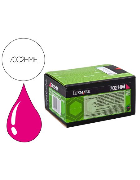 Toner Lexmark Laser 702Hme Cs310Dn / Cs410 Dn Magenta 3000 Paginas
