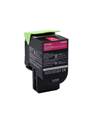 Toner Lexmark Laser 702Hme Cs310Dn / Cs410 Dn Magenta 3000 Paginas