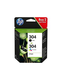 Ink-Jet Hp 304 3Jb05Ae Deskjet 2620 / 2630 / 3720 / 3730 / 3750 / 3760 / Envy 5010 / 5020 / 5030 Multipack 2