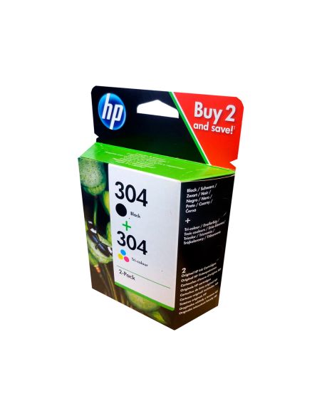 Ink-Jet Hp 304 3Jb05Ae Deskjet 2620 / 2630 / 3720 / 3730 / 3750 / 3760 / Envy 5010 / 5020 / 5030 Multipack
