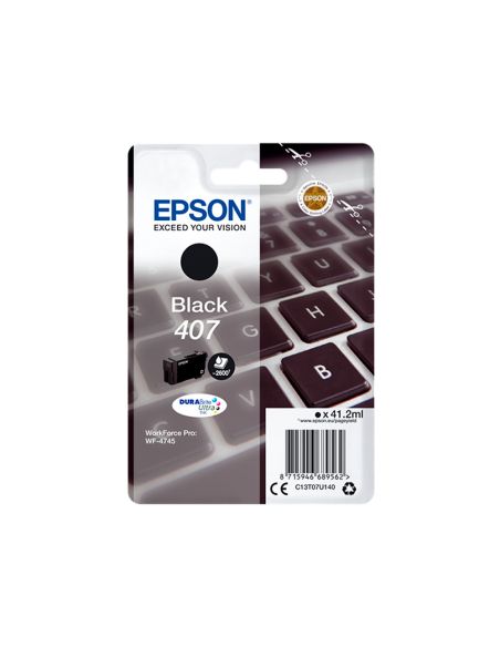 Ink-Jet Epson 407L Clavier Wf-4745 Series Negro 2900 Paginas