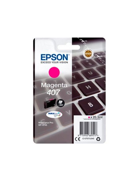 Ink-Jet Epson 407L Clavier Wf-4745 Series Magenta 1900 Paginas