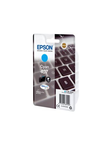 Ink-Jet Epson 407L Clavier Wf-4745 Series Cian 1900 Paginas