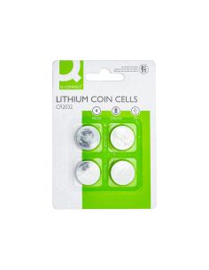 Pila Q-Connect Tipo Boton Litio Cr2032 3V Blister De 4 Unidades 2