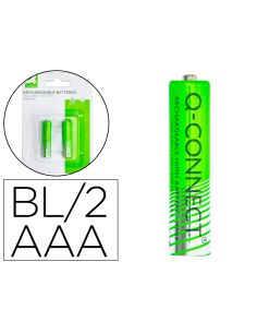 Pila Q-Connect Alcalina Aaa Recargable Blister De 2 Unidades