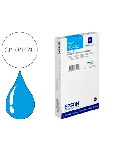 Ink-Jet Epson Workforce Pro Wf-C8610Dwf/ Wf-C8690 Series / Wf-C8190 Series Cian 4600 Paginas