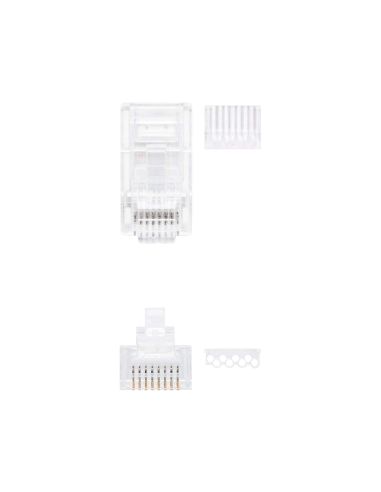 Conector Nanocable Rj45 8 Hilos Categoria 6