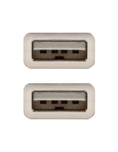 Cable Usb Nanocable 2.0 Tipo A/M-A/M Color Gris Longitud 1 M