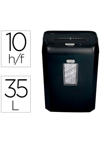 Destructora De Documentos Rexel Promax Qs Rsx1035 Capacidad 10 Hojas Particulas Destruye Grapas Clips Y