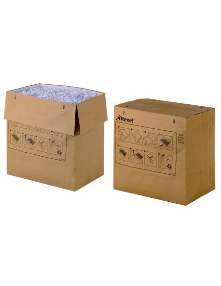 Bolsa De Residuos Rexel Reciclable Para Destructora Auto+ 750X/750M Capacidad 115 L Pack De 50 Unidades