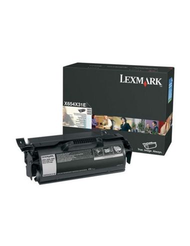 Toner Lexmark Laser X654X31E / X654De/ 654 / 656De / 658De Negro 36000 Paginas