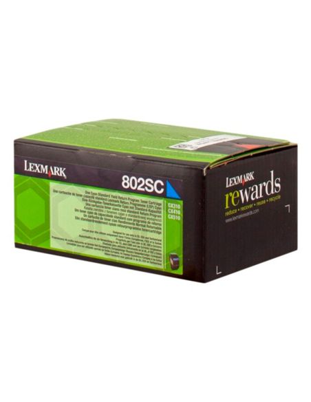 Toner Laser Lexmark 80C2Sce Cian 2000 Paginas