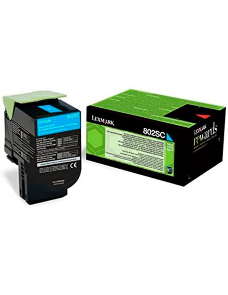 Toner Laser Lexmark 80C2Sce Cian 2000 Paginas