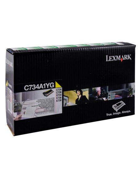 Toner Laser Lexmark C734 Amarillo 6000 Paginas