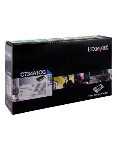Toner Laser Lexmark C734 Cian 6000 Paginas