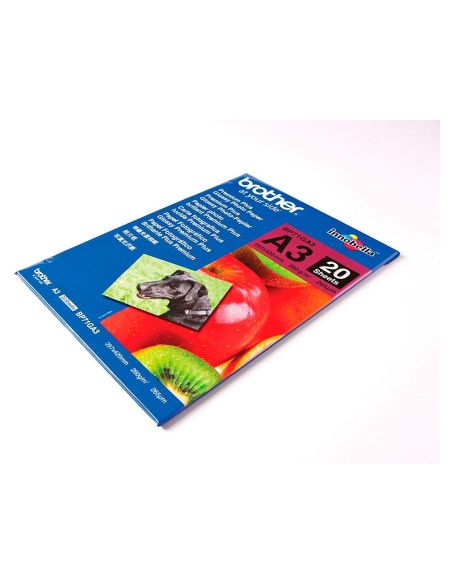 Papel Fotografico Brother Premium Plus Brillo Din A3 260G/M2 Ink-Jet Pack De 20 Hojas|Libreriasalesiana