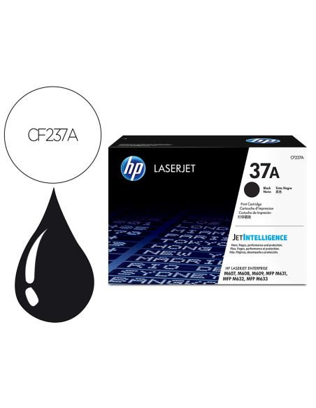 Toner Hp Laser 37A Cf237A Negro 11000 Paginas