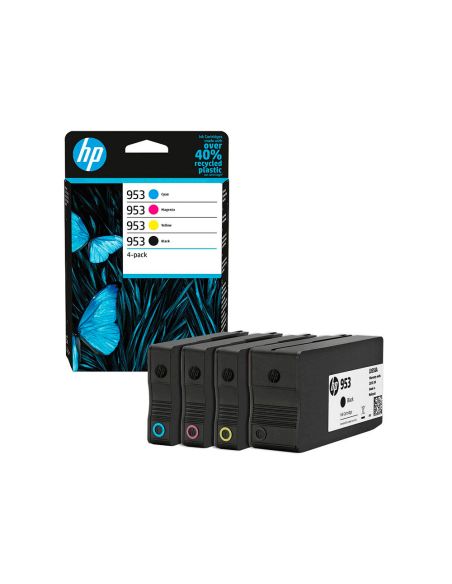 Ink-Jet Hp 953 Bk/Cmy 6Zc69Ae Multipack Negro/ Cian / Magenta / Amarillo. Negro 900 Pag. Y Colores 630 Pag.