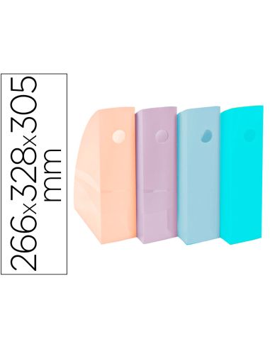 Revistero Exacompta Aquarel Mag-Cube Set De 4 Unidades Colores Pastel 266X328X305 Mm