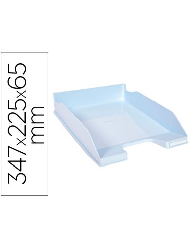 Bandeja Sobremesa Exacompta Aquarel Combo Midi Azul Pastel 347X255X65 Mm
