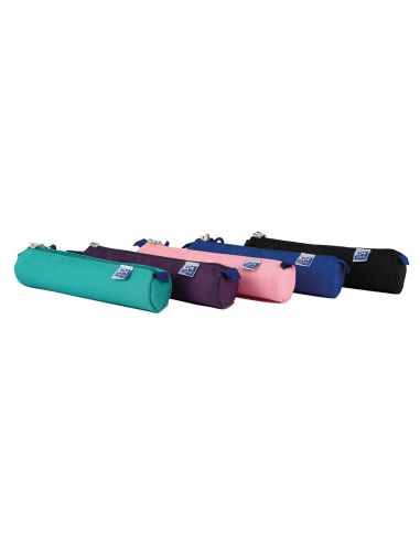 Bolso Escolar Oxford Portatodo Kangoo Teens Redondo Pequeño Colores Surtidos 220X45X45 Mm