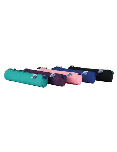 Bolso Escolar Oxford Portatodo Kangoo Teens Redondo Pequeño Colores Surtidos 220X45X45 Mm