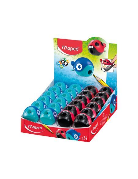 Sacapuntas Maped Plastico Croc Croc Easy 1 Uso Con Deposito