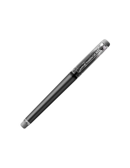 Rotulador negro uni-ball roller uf-222 tinta gel borrable 0,7 mm
