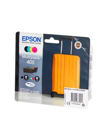 Ink-Jet Epson 405 Wf-3820Dwf / Wf-4820Dwf / Wf-7830Dtwf / Wf-7840Dtwf Alta Capacidad Pack De 4 Colores