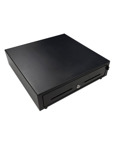 Cajon Portamonedas 8 Monederos 4 Billeteros Apertura Manual Y Llave Color Negro 410X415X110 Mm