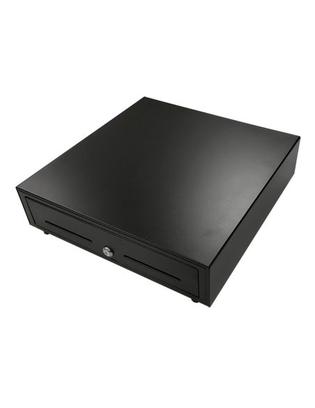Cajon Portamonedas 8 Monederos 4 Billeteros Apertura Electrica Negro 410X415X110 Mm
