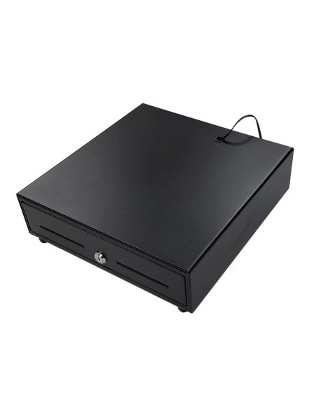 Cajon Portamonedas 8 Monederos 4 Billeteros Apertura Electrica Negro 330X335X105 Mm