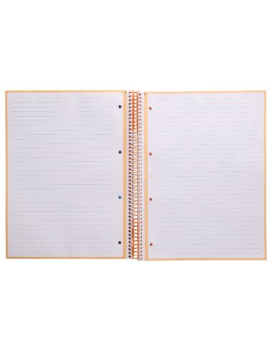 Cuaderno Espiral A4 Micro Antartik Tapa Forrada80H 90 Gr Horizontal 1 Banda 4 Taladros Color Peach