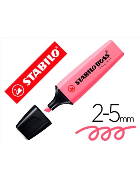 Rotulador  Pastel Fucsia Helado Stabilo Boss Fluorescente 70