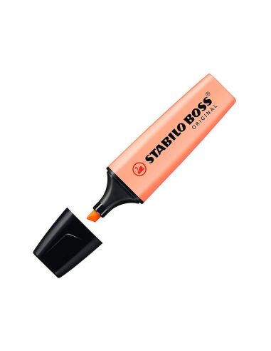 Rotulador Pastel Naranja Palido Stabilo Boss Fluorescente 70