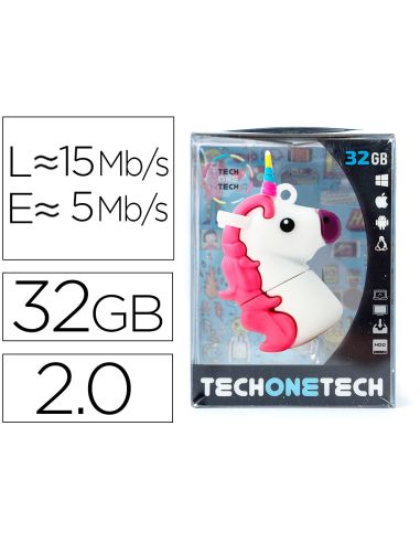 Memoria Usb Tech On Tech Mi Unicornio 32 Gb