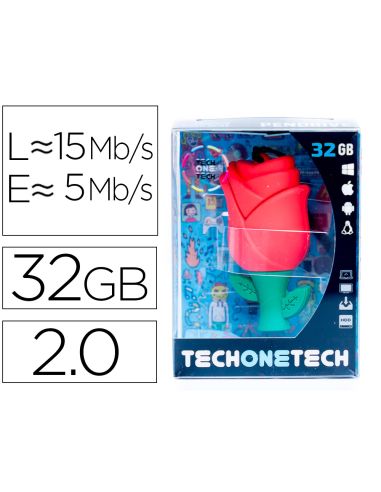 Memoria Usb Tech On Tech Rosa One 32 Gb