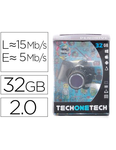 Memoria Usb Tech On Tech Camara Fotos The Perfect One 32 Gb