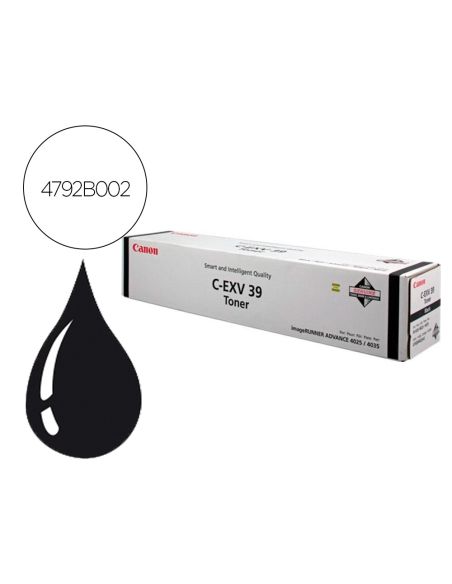 Toner Canon Exv39 Ir4025I Ir4035I Ir4225 Ir4500 Negro