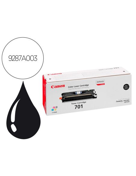 Toner Canon 701Bk Lbp5200 Mf8100 Mf8180 Negro|Libreriasalesiana