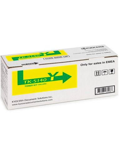Toner Tk-5140Y Kyocera Ecosys M6530Cdn, M6530Cdn/Kl3, P6130Cdn, P6130Cdn/Kl3 Amarillo Tk5140